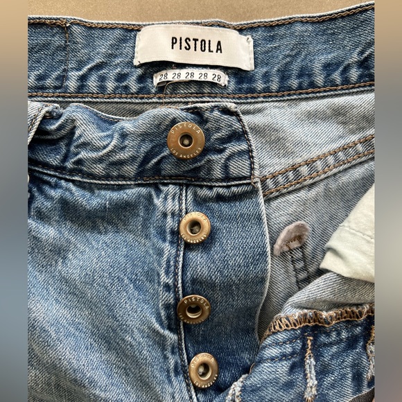 Pistola Distress Patched Jeans, Size: 28 - Picture 3 of 6